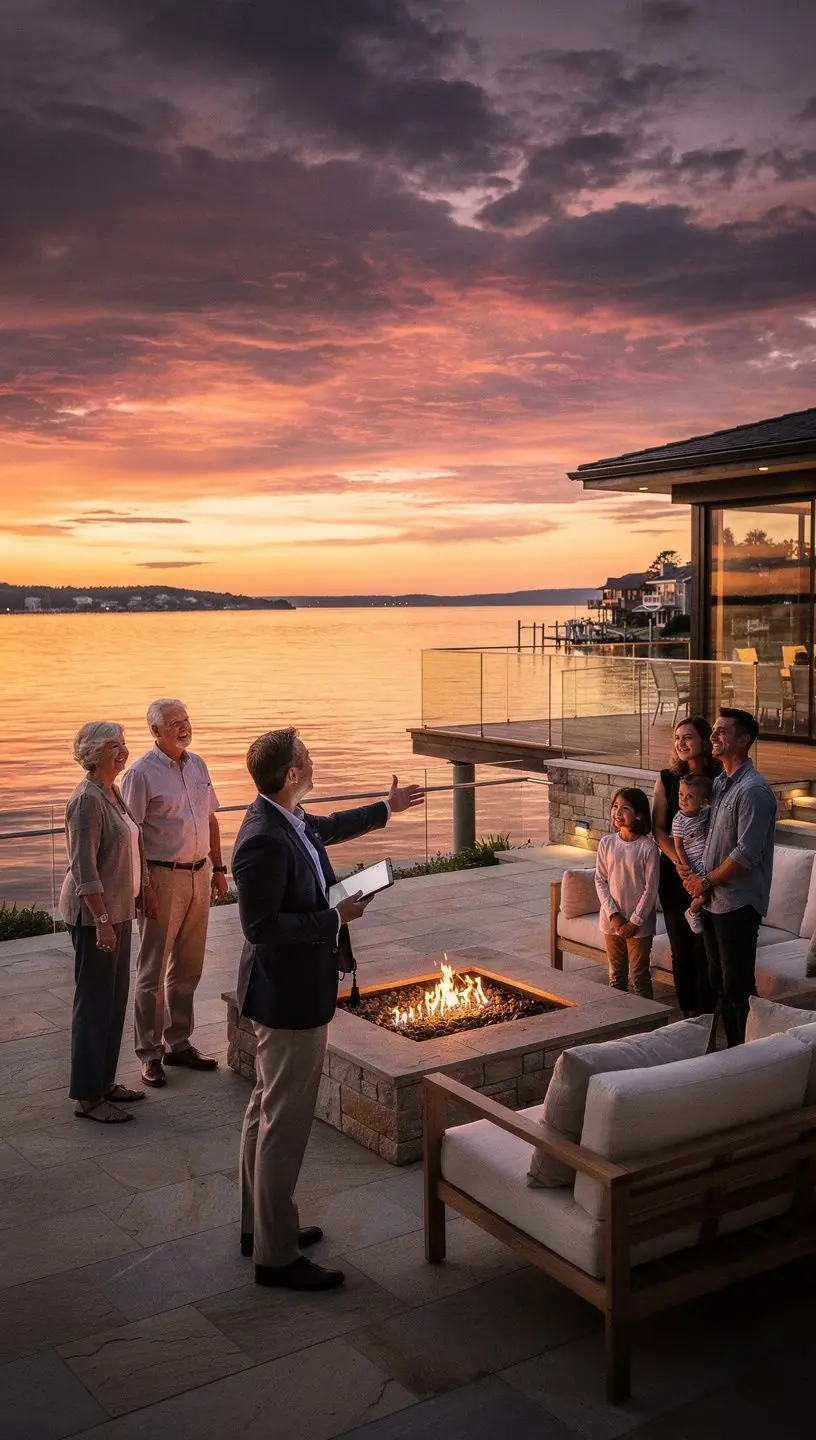 Kobieta rozmawiająca przez telefon, umawiająca się na oglądanie mieszkania.